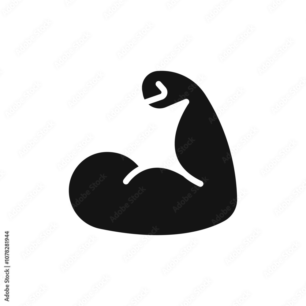 Muscle icon Flat simple outline set Muscle icon Flat simple outline set