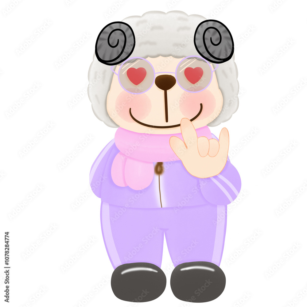 Obraz premium Cute sheep