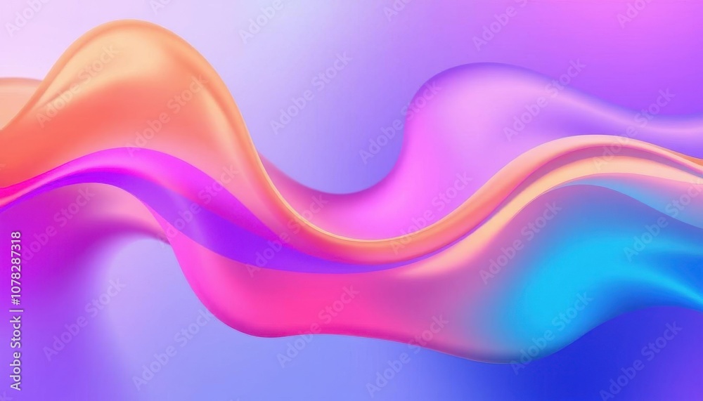 Naklejka premium a colorful abstract background with a wavy design
