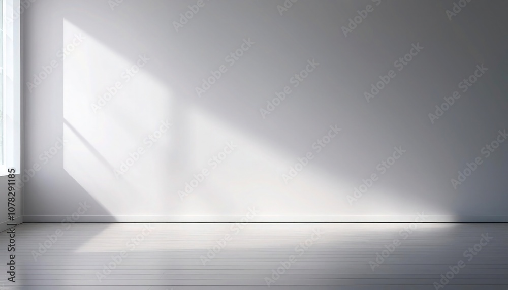 Clean white wall with soft natural morning light. Clean white wall with soft natural morning light.
