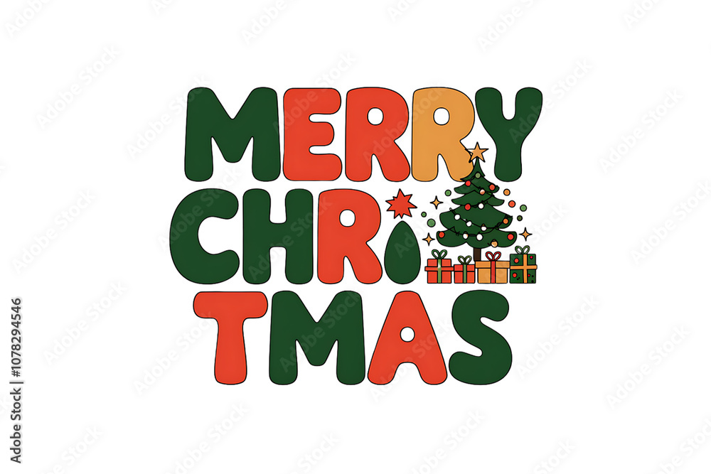 Naklejka premium Christmas on transparent background. Png File