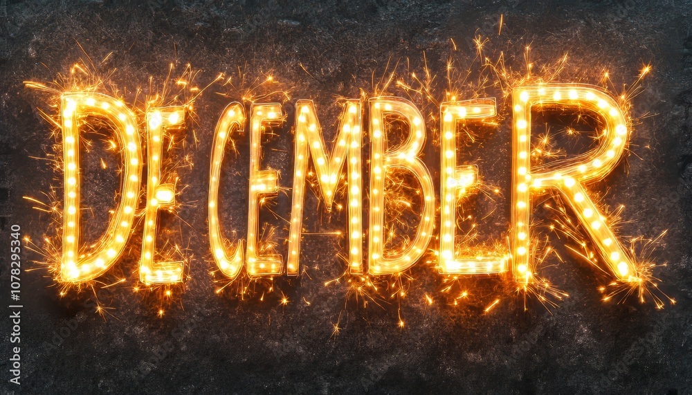 December Sparks Golden Fireworks Illumination for Festive Holiday Celebration Background December Sparks Golden Fireworks Illumination for Festive Holiday Celebration Background