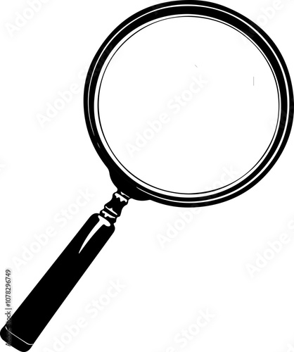 Magnifying Glass Icon Illustration