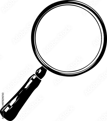 Magnifying Glass Icon Illustration
