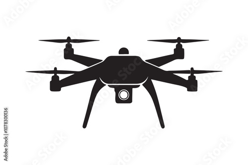 Drone silhouette  vector bundle illustration, Drone silhouette