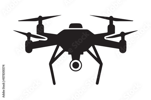 Drone silhouette  vector bundle illustration, Drone silhouette