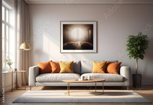Wallpaper Mural Photo modern style interior room 3d illustration Torontodigital.ca