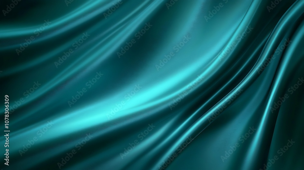 Fototapeta premium Texture of dark teal background with smooth brushed effect