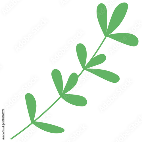 herb green leaf icon. cooking ingredient