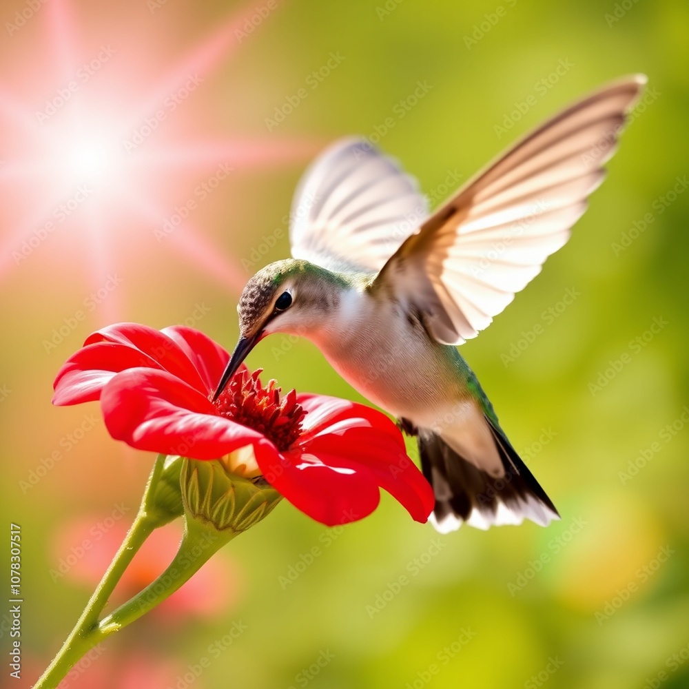 Fototapeta premium Hummingbirds Delicate Sip