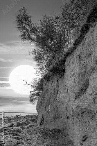 Obraz na płótnie Sunrise on the beach of the island Poel w salonie