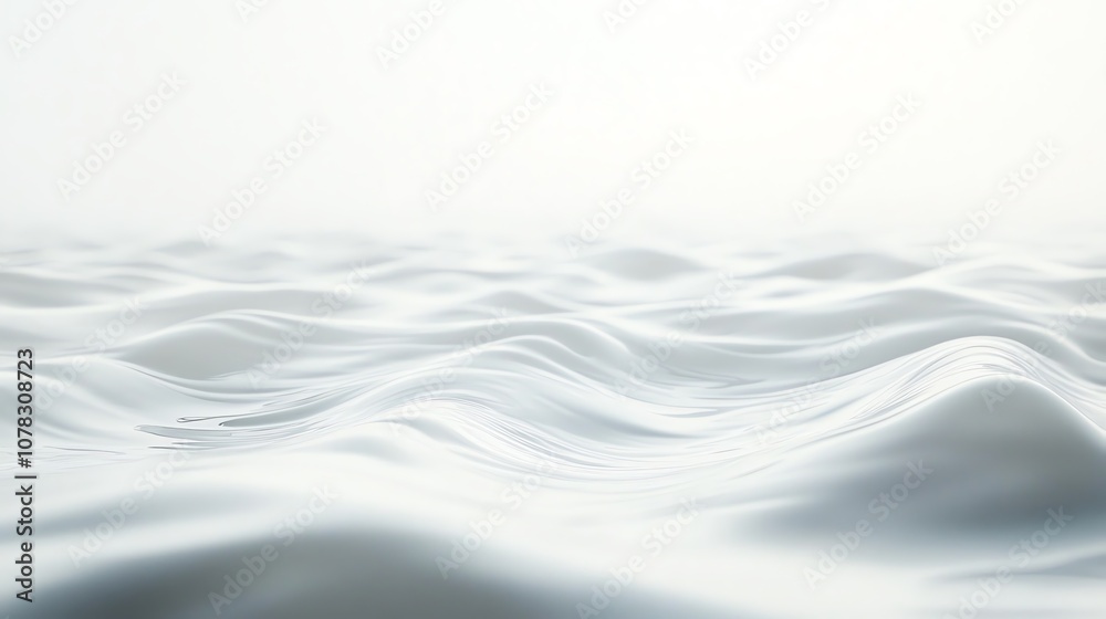 Light gray background with soft lines and blurred ripples, creating a serene and calm atmosphere, with a pure white top section for text or graphics Light gray background with soft lines and blurred ripples, creating a serene and calm atmosphere, with a pure white top section for text or graphics