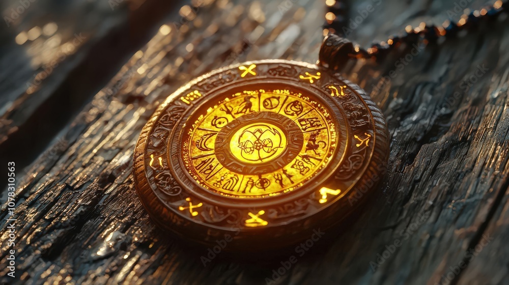 Golden drop falling on glowing circle Golden drop falling on glowing circle