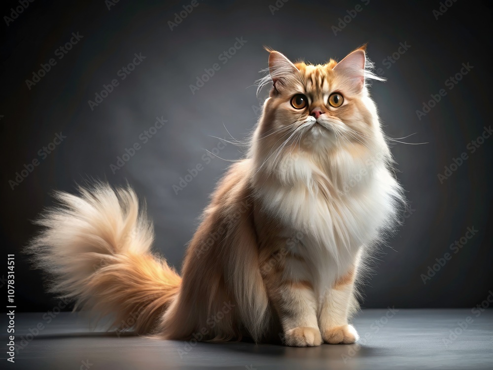 Super Natural Persian Cat on Plain Background - A Majestic Feline Companion Perfect for Text Overlay, Ideal for Cat Lovers, Pet Owners, and Feline Photography Enthusiasts Super Natural Persian Cat on Plain Background - A Majestic Feline Companion Perfect for Text Overlay, Ideal for Cat Lovers, Pet Owners, and Feline Photography Enthusiasts
