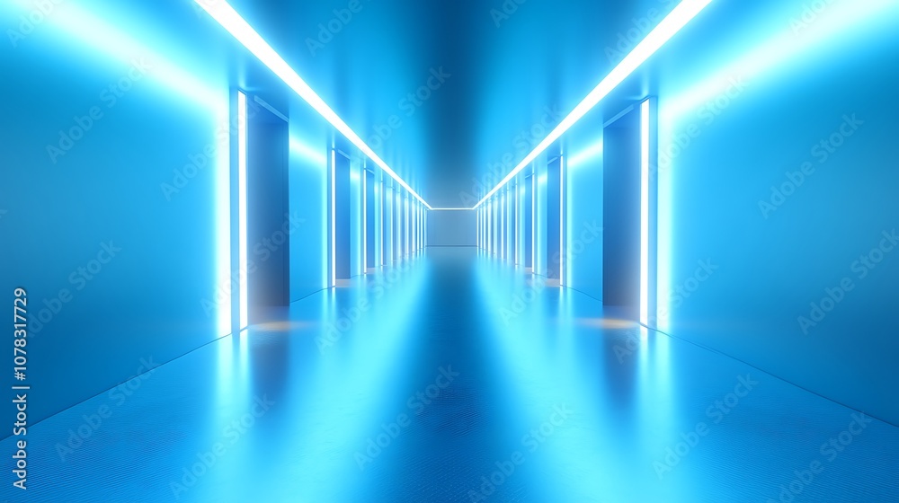 Fototapeta premium Abstract Blue Glass Texture