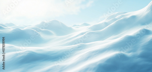 Winter background with snow 