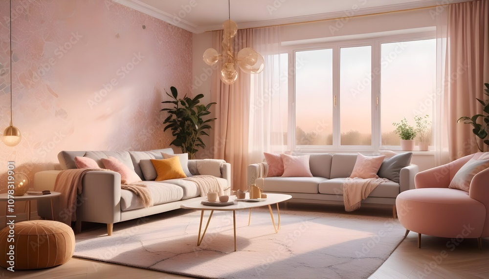 Scandinavian living room interior design zoom background,Doodle Galaxy patterned wallpaper graphics Scandinavian living room interior design zoom background,Doodle Galaxy patterned wallpaper graphics