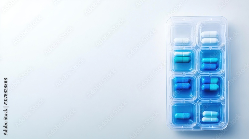 Organized Medication with Soft Natural Light Organized Medication with Soft Natural Light