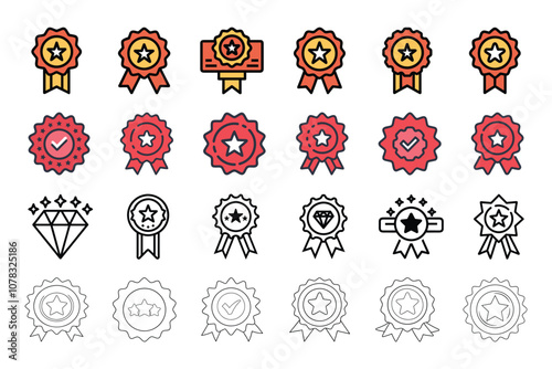 Quality batch icon set in vector art