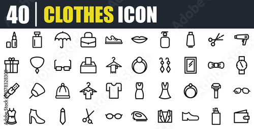 Fashion Forward: Versatile Icons for Clothing and Textile Themes