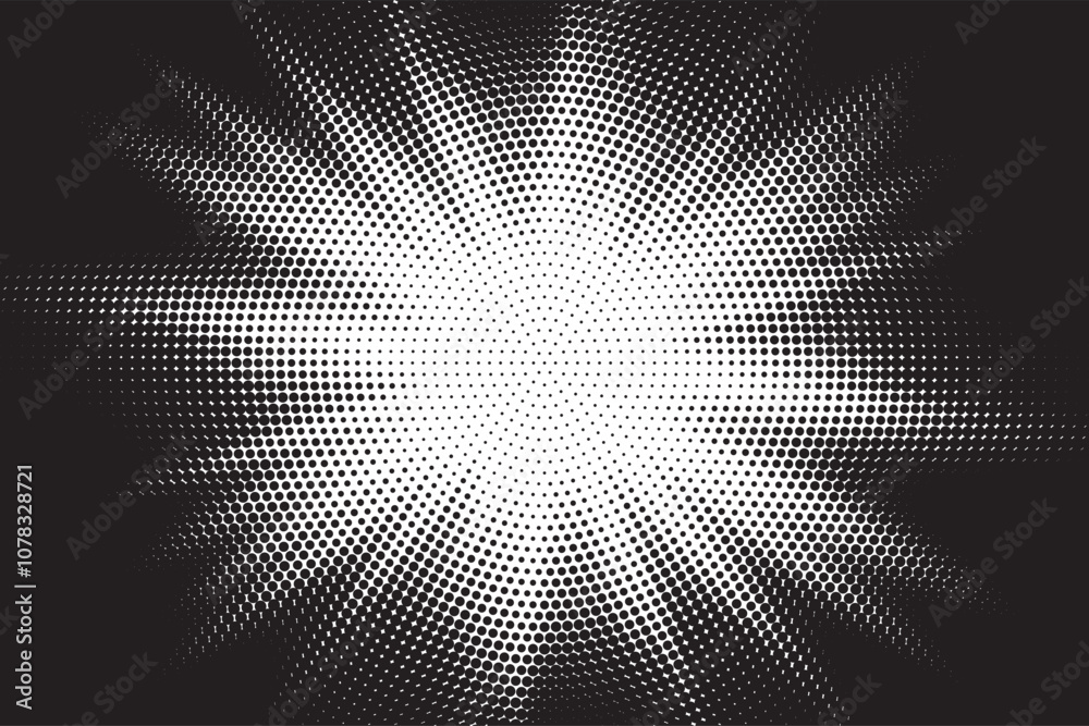 Halftone gradient sun rays pattern. abstract halftone vector dots background. monochrome dots pattern. pop art, comic small dots. star rays halftone poster. shine, explosion. sunrise rays background. Halftone gradient sun rays pattern. abstract halftone vector dots background. monochrome dots pattern. pop art, comic small dots. star rays halftone poster. shine, explosion. sunrise rays background.