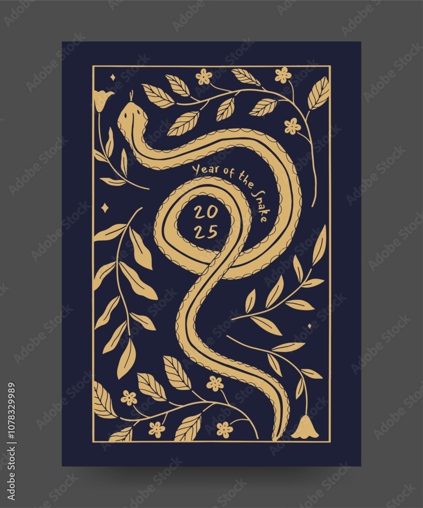 Chinese new year year of the snake. Design template for poster greeting card, banner. cut art flat design. Chinese new year year of the snake. Design template for poster greeting card, banner. cut art flat design.