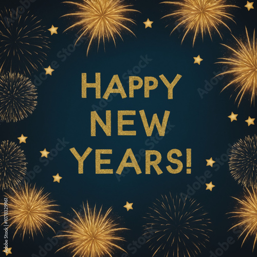 happy new fireworks