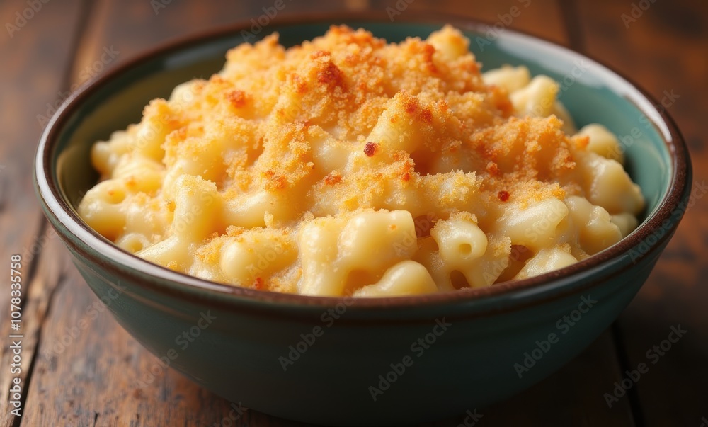 Creamy macaroni and cheese in a bowl Creamy macaroni and cheese in a bowl