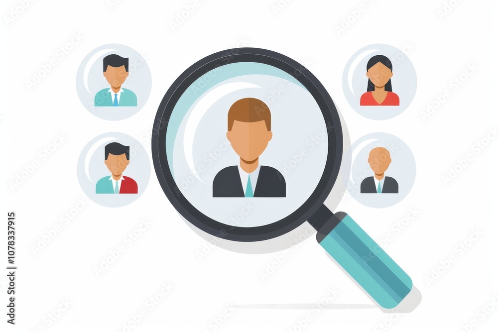 Job Search Icon Vector Illustration Job Search Icon Vector Illustration
