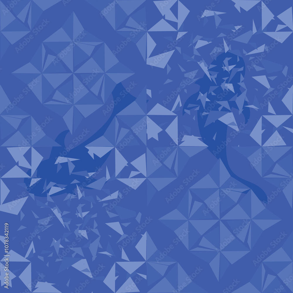 Fototapeta premium Aqua Glass Mirage v2 pattern for prints