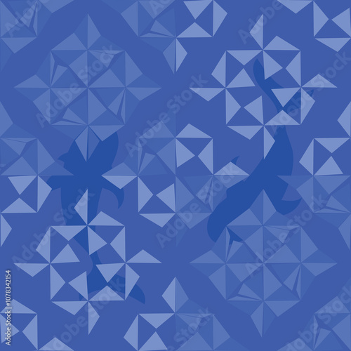 Aqua Glass Mirage v1 pattern for prints