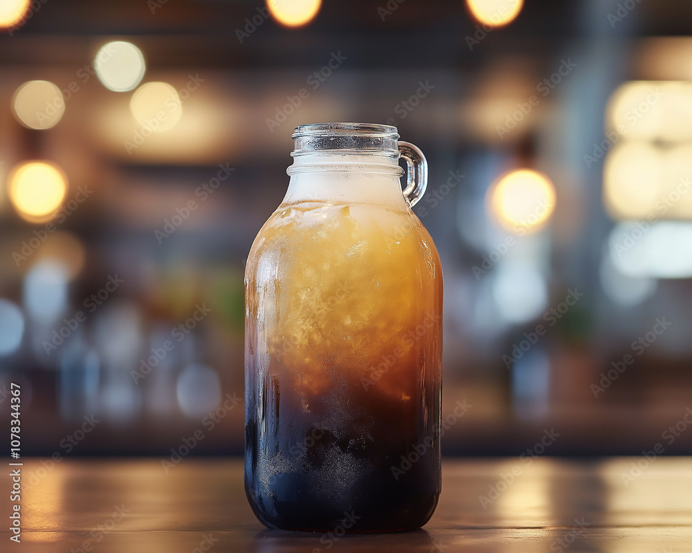 Revitalize with a Frosty Kombucha in a Black Growler Revitalize with a Frosty Kombucha in a Black Growler