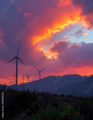 An photo contain wind turbine give a sign towards eco friendly energy resources 