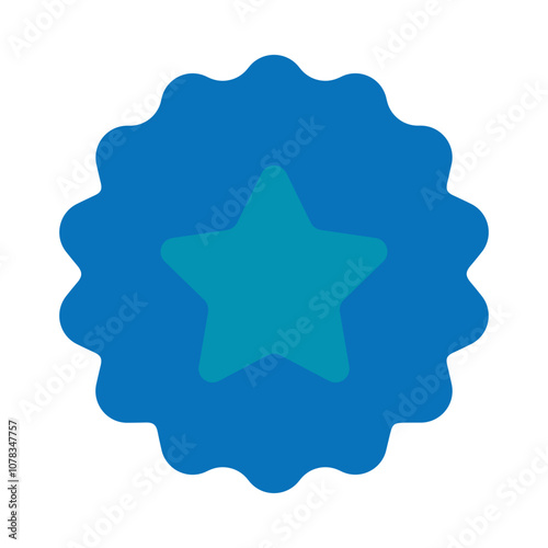 Quality Assurance Icon – Star Badge, Representing Certified, Trusted, and Premium Standards