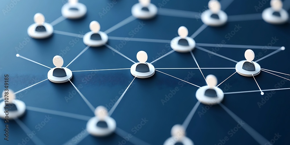 Navy blue background with a business network overlay. Navy blue background with a business network overlay.