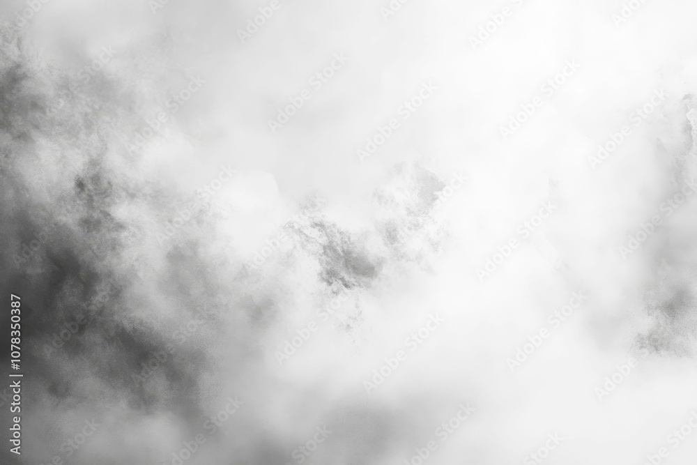 Obraz premium A white cloudy sky with dark gray clouds.