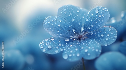 Dew-kissed petals glowing in soft light