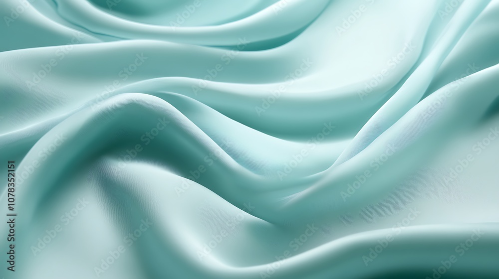 Obraz premium Light teal background with a smooth, airy finish