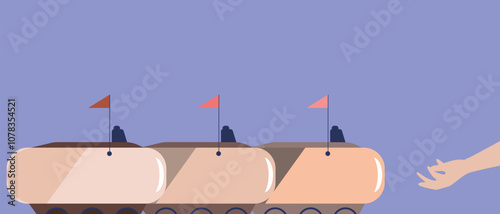 Women together as unity, perfect imperfection concept for international women's day, flat vector stock illustration with feminists for March 8