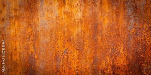 Rustic Orange and Brown Rust Texture, Digital Art, Abstract, Background, Rust Pattern, Corrosion, Metal Texture photo