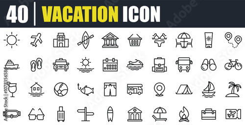 Summer Getaway Icon Pack: Stunning Symbols for Travel Themes