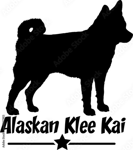 Alaskan Klee Kai. dog silhouette, dog, dog breeds, logo, vector, silhouette, logo design, animal, illustration, icon, sign, design, black, symbol, pet
