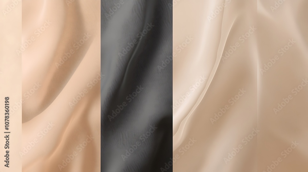 Obraz premium Light brown and gray gradient for neutral background textures