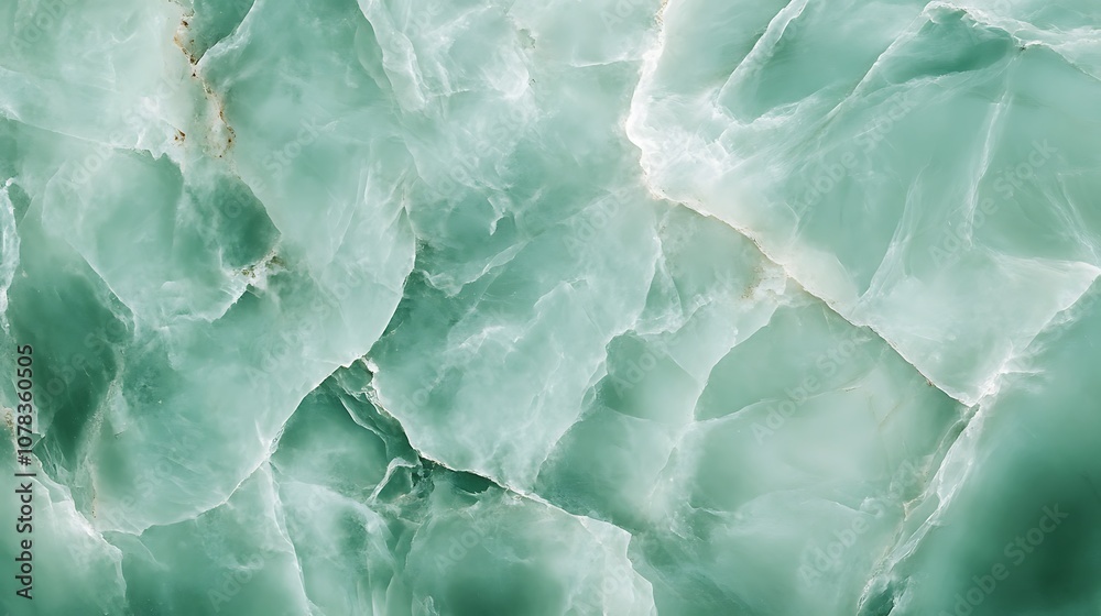 Obraz premium Light emerald green background with a smooth, polished look