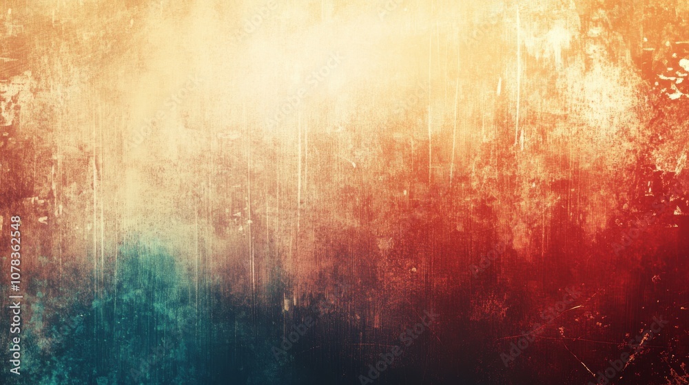 Obraz premium Abstract grunge texture with warm and cool