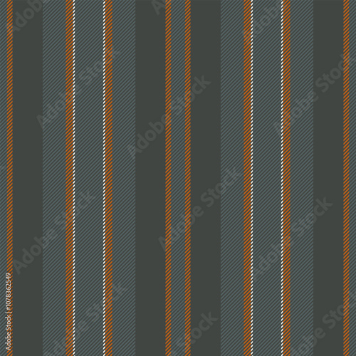 Brand texture background stripe, grungy lines pattern vector. Household textile vertical fabric seamless in grey and pastel colors.