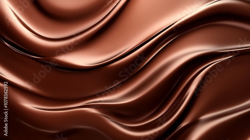 Rich chocolate brown background with a smooth wood-like texture