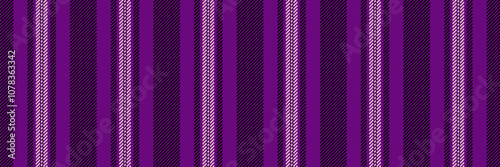 Catin texture seamless fabric, vintage background stripe vector. Gnterior lines textile vertical pattern in purple and black colors.