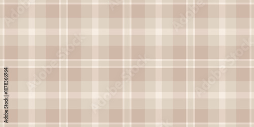 Celebrate plaid check texture, machinery fabric tartan vector. Mosaic background seamless pattern textile in light and linen colors.