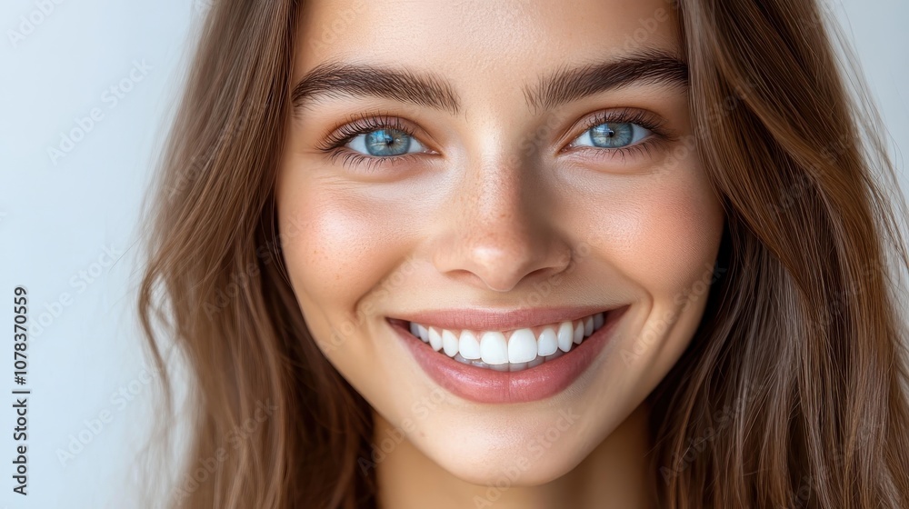 Detailed closeup of a person s smile, soft lighting, symbolizing hope and recovery, World Mental Health Day theme Detailed closeup of a person s smile, soft lighting, symbolizing hope and recovery, World Mental Health Day theme
